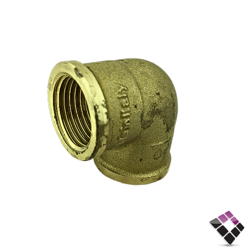 كوع زاوية نحاس ثقيل جنرال GENERAL Fittings ايطالي مقاس 1/2"رقم H040400A