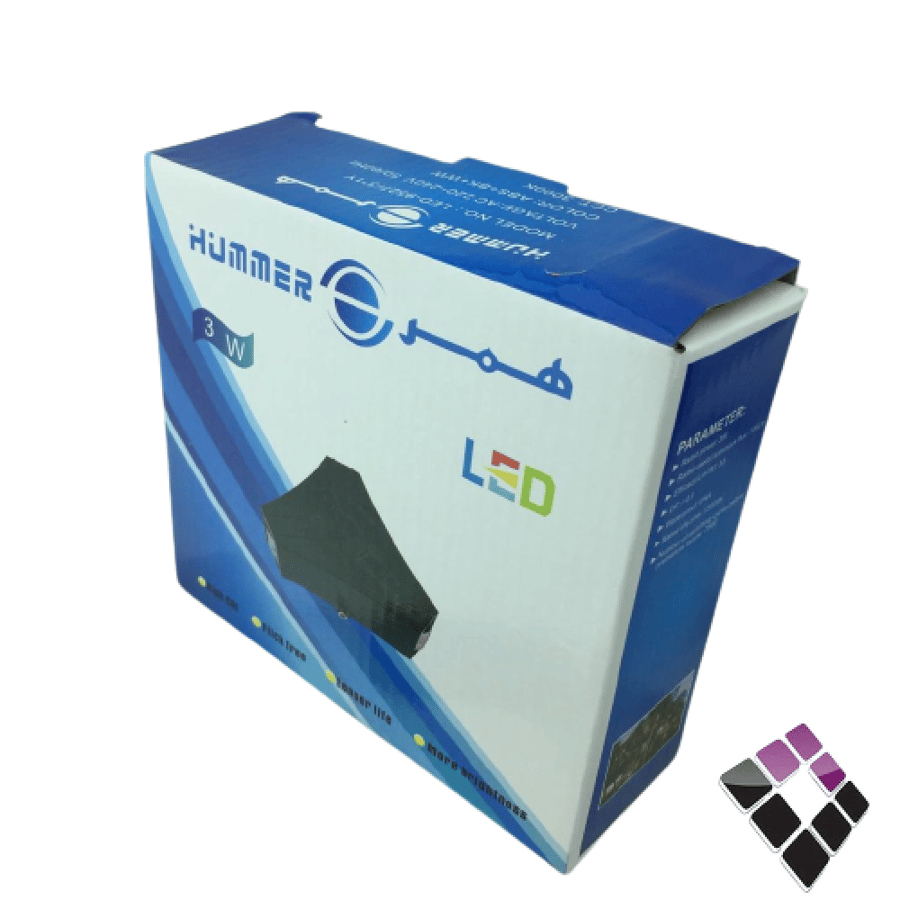ابلك LED لطش همر HUMMER صيني موديل مثلث 3 عدسات إضاءة أصفر 9527/3Y...رقم الصنف (2353357)