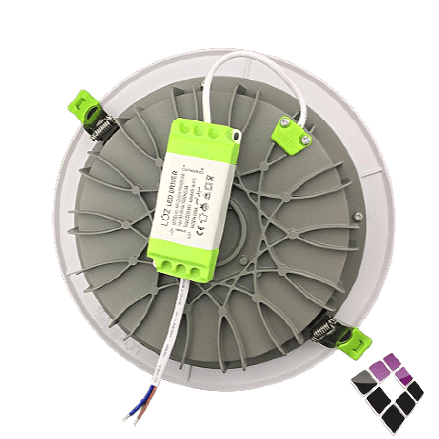 كشاف LED اسبوت داخلي عدسة COB ضاءة 4000K كريمي 8"×20سم LUZ صيني جرم أبيض 30W رقم NPV-DL30W-NW..