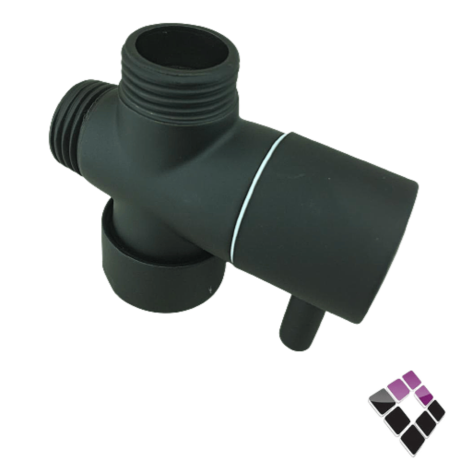 Orisa Chinese black color shower rod set section 70038