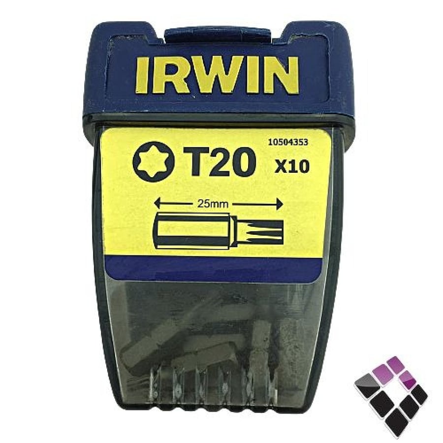 طقم لقمة دريل النكى نجمه  T20  IRWIN رقم 4353