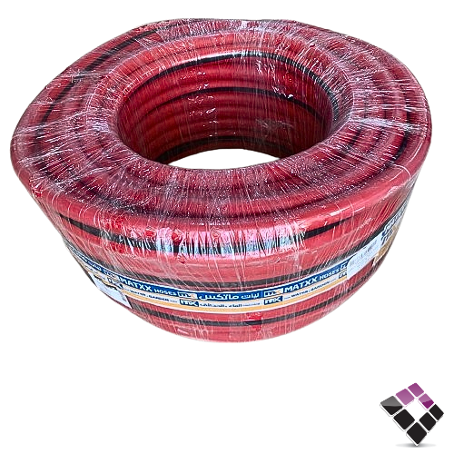 Li Ma'a Mattex Al-Ayed Factory PVC Red color length 50 meters / 3/4"