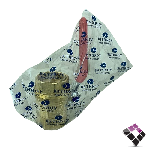 حنفية نحاس BATHROY ايطالى يد أحمر 2" رقم 2801168
