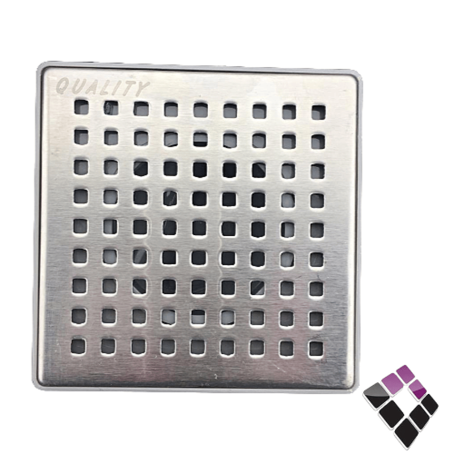 صفاية كروم قاعدة بلاستيك + شبك مربعات + رداد 15*15 ثقيل QUALITY صينى Q-6003..