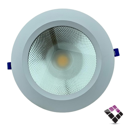 كشاف LED سبوت داخلي 8"× 20 سم LUXIFY صيني كوب عدسة COB إضاءة 3000K أصفر 30W