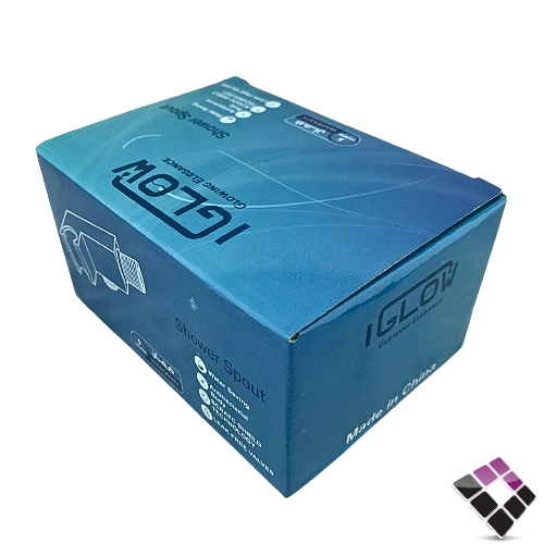 كوع مشبك + حامل شطاف خلاط دفن مخفي نحاس مطلي لون أسود مربع IGLOW صيني رقم SE-005-BLACK