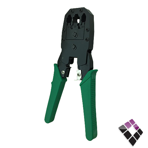 ماكينة كبس سلك CAT6 و تلفون وسماعة حديد صيني  Ou Bao اخضر  RJ45