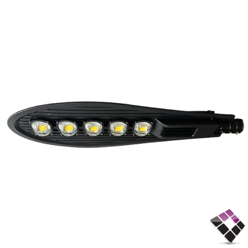 كشاف شارع أصول التميز S1 صيني موديل عدسة COB إضاءة كريمي مع خلية خارجية 250W