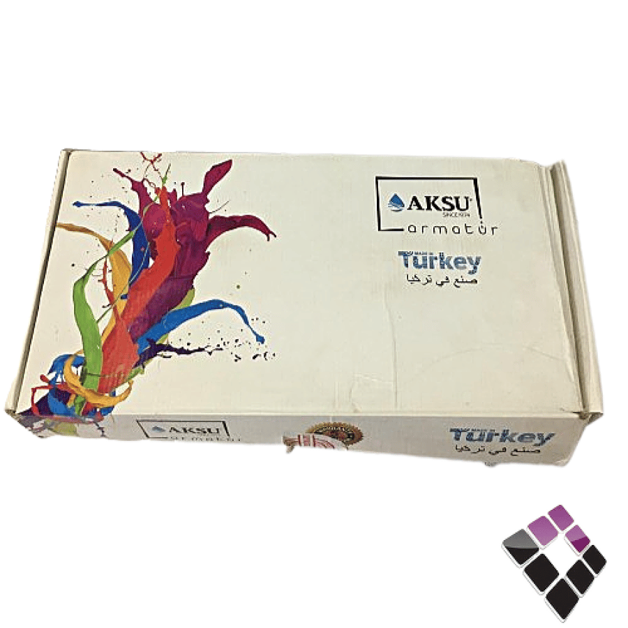 خلاط مجلى 1خرم اتمتك اكسيو AKSU  تركي رقبة عالي+سستة كروم + لي سحب***.