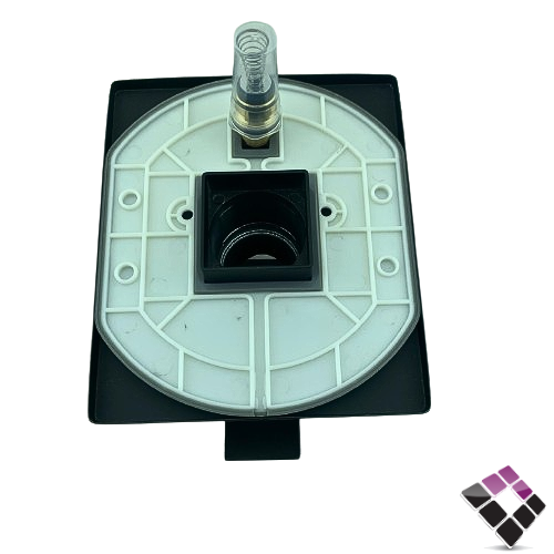 غطاء وجه + مسكة خلاط مخفي IGLOW صيني 2 خط مخرجين لماء لون أسود موديل مربع رقم GH-S01BK