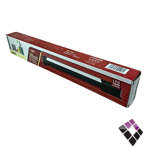 ترك لايت لينير LED مجرى متحرك NEW POWER جرم أسود إضاءة 4000K كريمي مثلج 20W×38CM رقم 103094