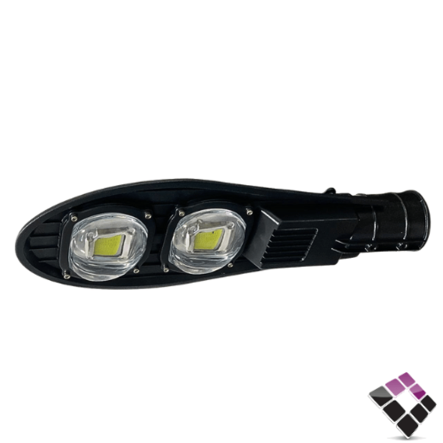 كشاف شارع LED خارجي COB عدسة كوب اطلس atlas إضاءة 6500K أبيض بدون خلية ضوئية 100W