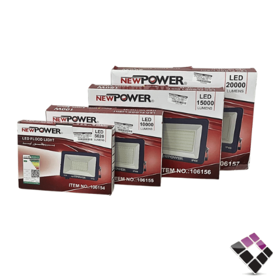 كشاف LED كوبس خارجي NEW POWER شريحة SMD بروجكتور نظام CCT تحكم بلون الإضاءة متوفر مقاسات و الوان