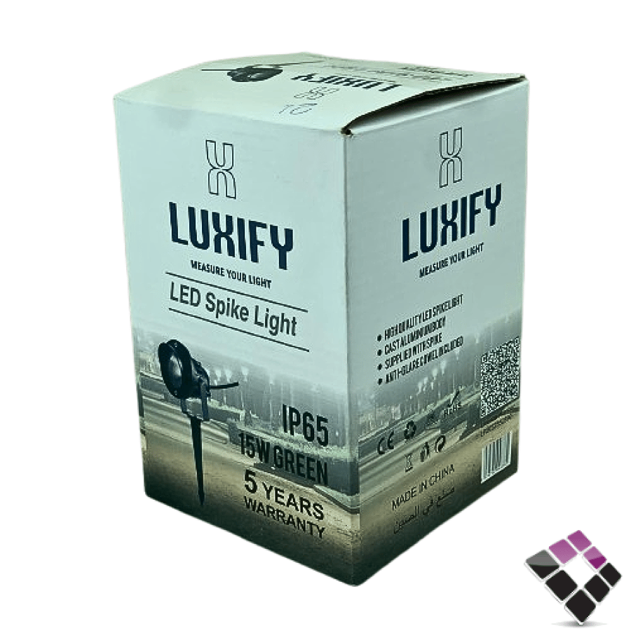 كشاف حدائق LED غرس LUXIFY عدسة COB إضاءة GREEN أخضر 15W رقم 24100004