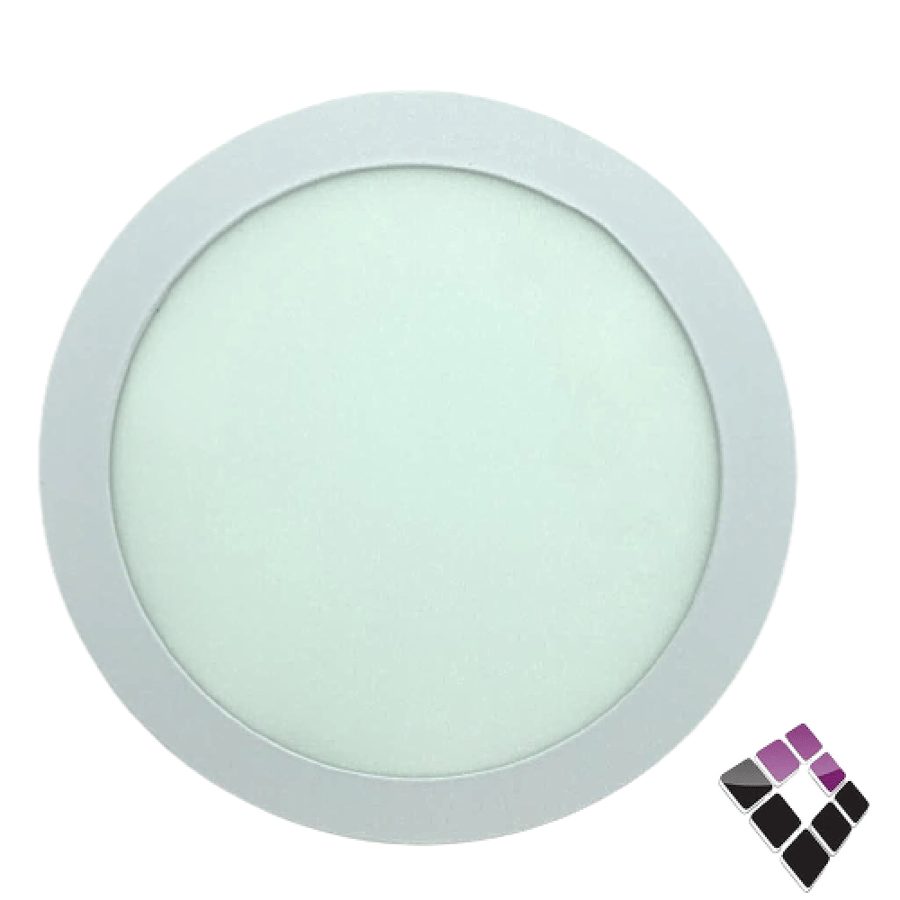 LED flashlight external flashlight panel HIGH STARS round 8" white body yellow light 20W
