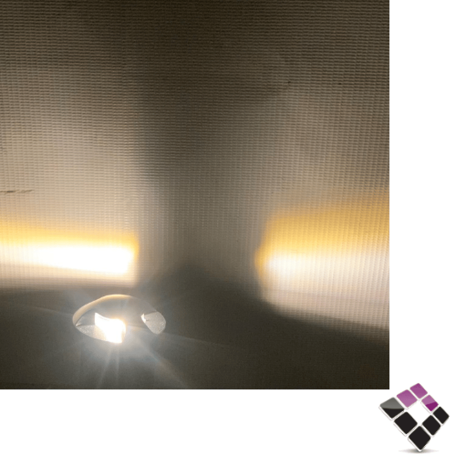 External buried LED spotlight waterproof sealed round black HAINZO yellow lighting 3 directions 3.8CM × 1.5W model GH-2214