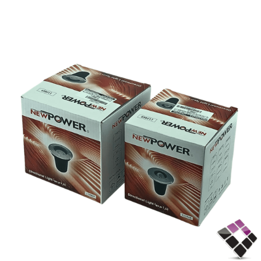 جرم كشاف LED خارجي دفن أرضي معزول ضد الماء NEW POWER متوافق مع لمبة GU10 بدون لمبة متوفر  مقاسات