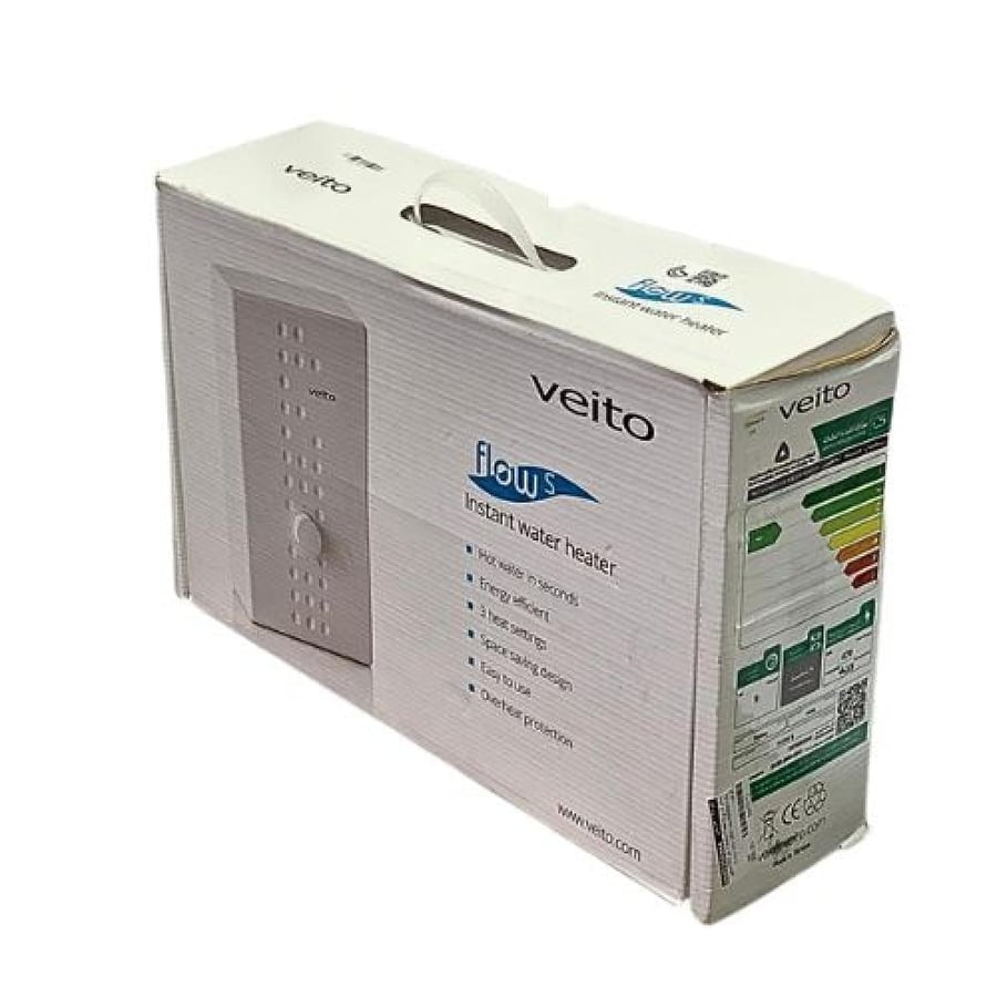 سخان فوري Veito-Flow-s تركي طاقة تسخين عالية 9000W متعدد النقاط  متعدد اوضاع التركيب