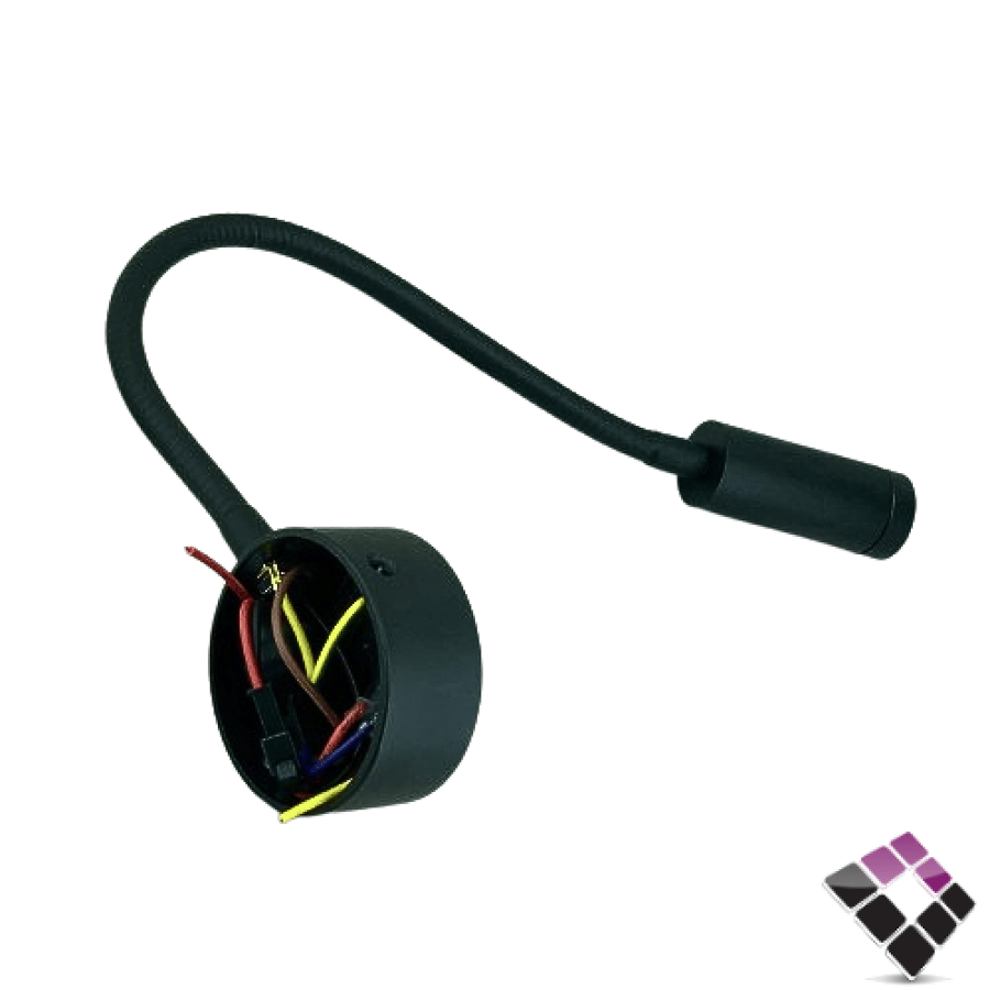 أبلك جدار لطش داخلي LED ديكور همر HUMMER موديل سوستة متحرك لون أسود 3W رقم WA-C55907/3W