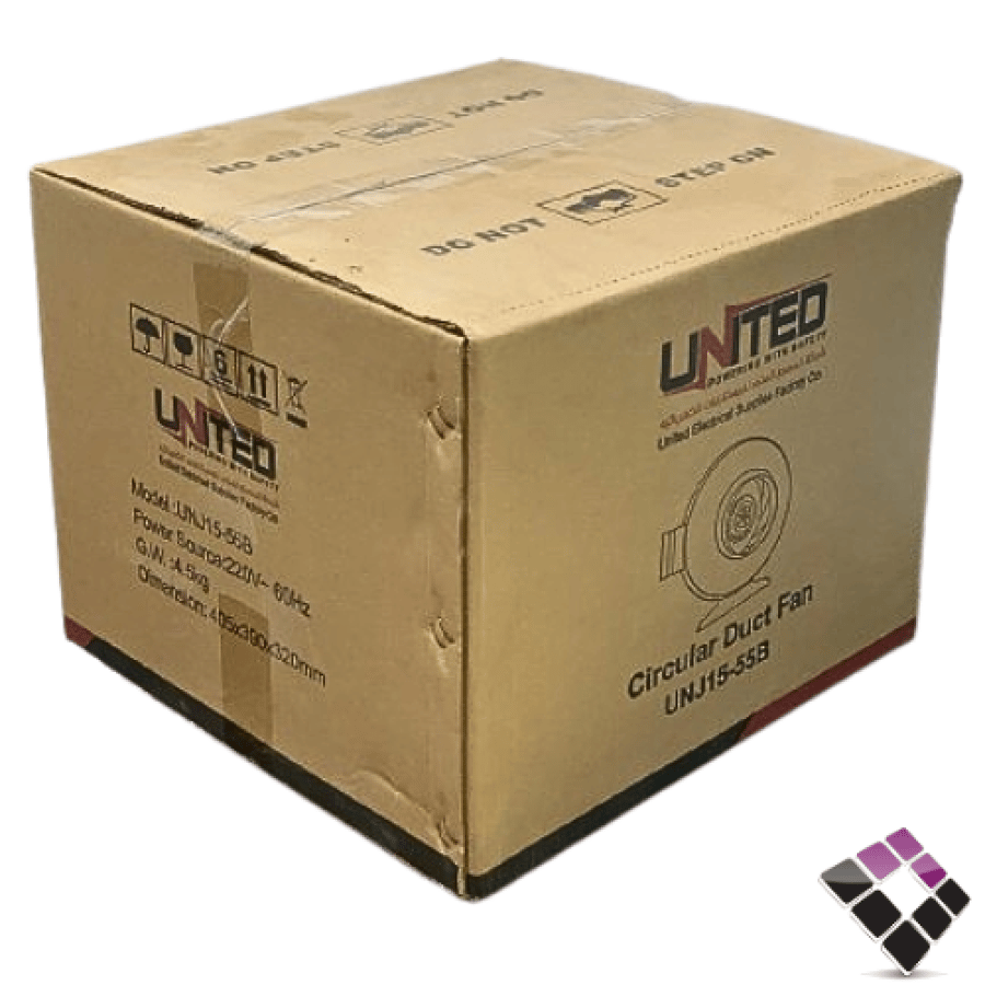 مراوحة شفط سقف مخفي نفاثة حديد يونايتد UNITED سعودي مقاس 6"×105W رقم UNJ15-55B