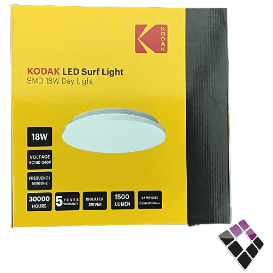 كشاف خارجي LED لطش SMD موديل طبق KODAK صيني إضاءة 6500Kأبيض 30 سم 12"×18W..