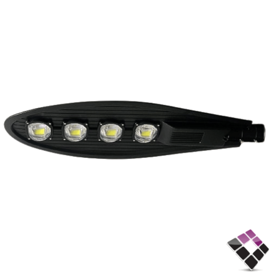 كشاف شارع LED خارجي COB عدسة Hi PLUS إضاءة 3000K أصفر مع خلية ضوئية 200W