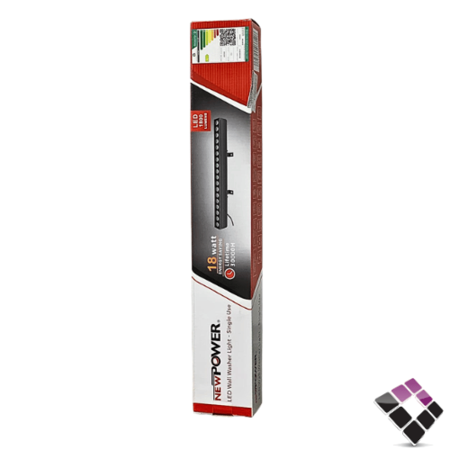كشاف وول ووشر خارجي عيون مانع توهج NEW POWER إضاءة 3000K أصفر طول 18W×50CM رقم 106106