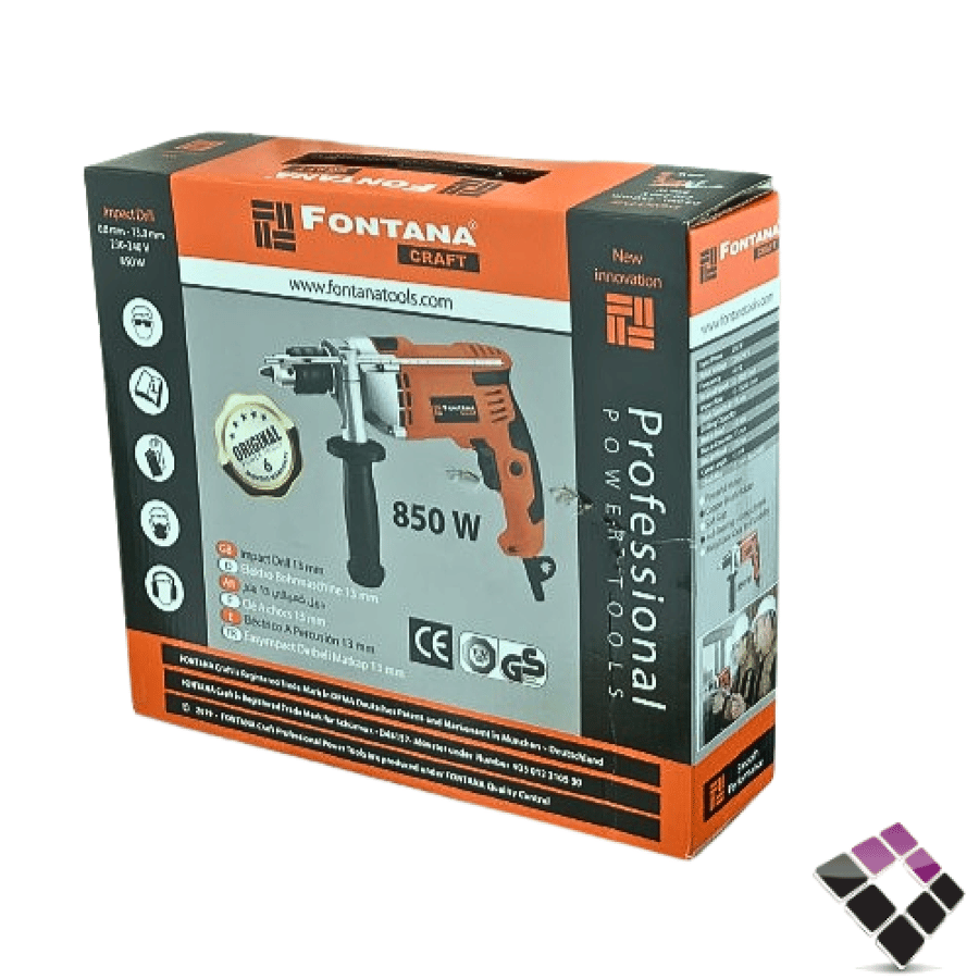دريل فونتانا FONTANA صيني 13 ملم 850W + همر رقم 605-33