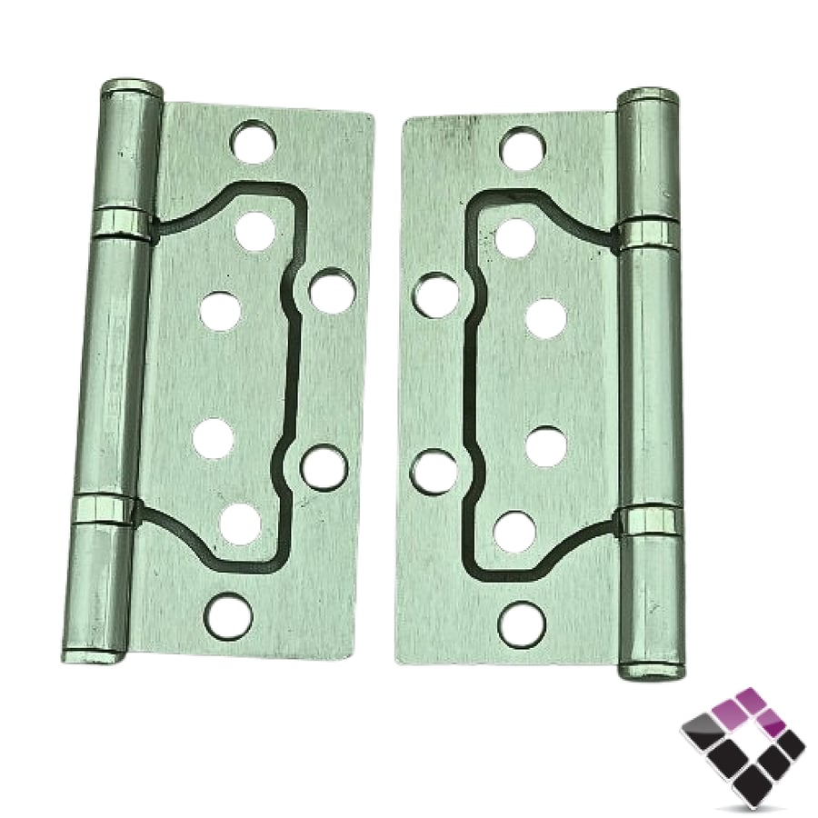 مفصلات باب خشب موديل فراشة سكاب SKAB صيني لون فضي 4 برغي سماكة 2.5MM مقاس 3"×4" رقم SN