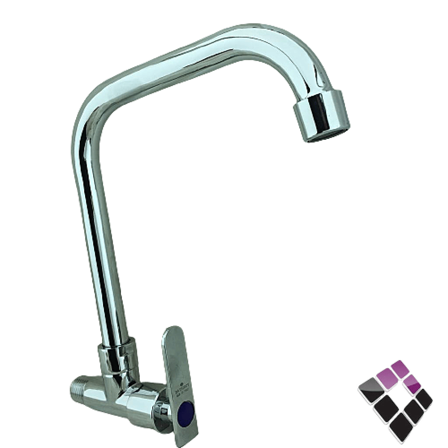 خلاط مجلى جداري رقبة L خط واحد بارد فقط BATHROY ايطالي 1/2 فتحة PRIME...رقم الصنف (3211314)