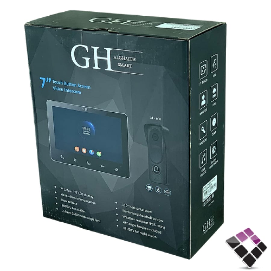 انتركوم دور واحد GH - SMART صيني شاشة ملونة LCD مقاس  7" مع كميرا رقم GH-5743-GH-5231