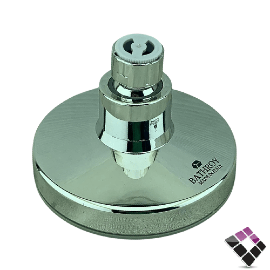 طاسة دش مطري BATHROY ايطالي مدورة لون كروم مقاس 10.5CM رقم BS103