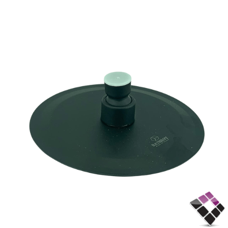 طاسة دش مطري BATHROY ايطالي مدورة لون اسود VENEICE مقاس 15CM رقم BS102