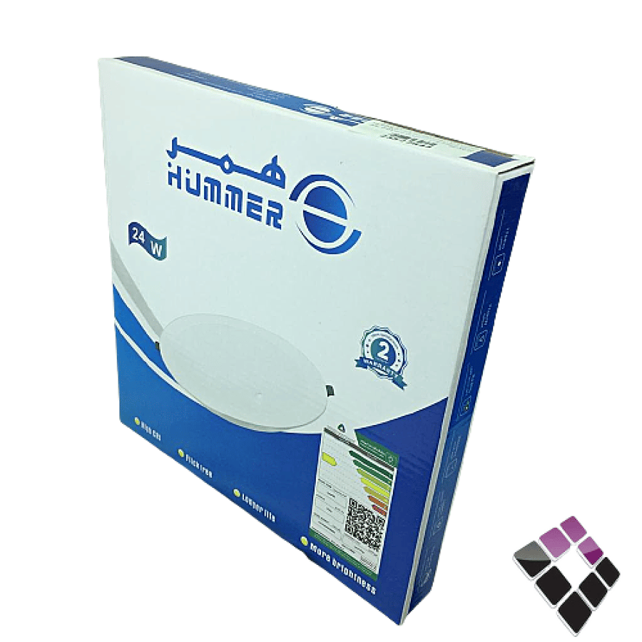 LED spotlight indoor SMD lighting 6500K white 8"×20cm Hummer HUMMER Chinese white crystal integrated trans 24W model HU1616
