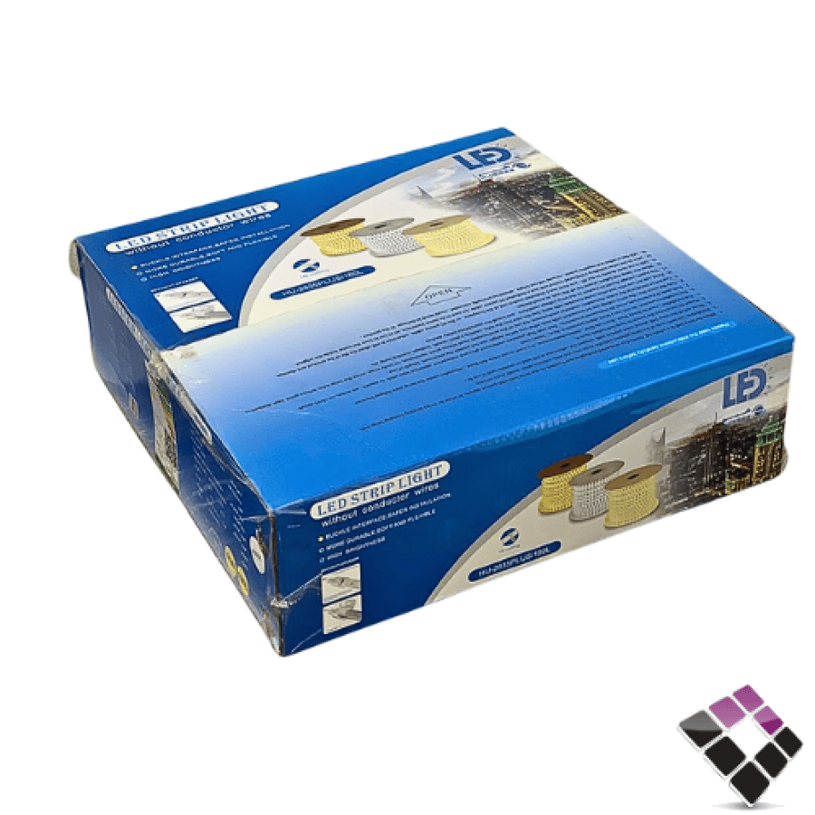 لي زينة LED همر HUMMER خطين 180 لمبة بالمتر لون 4000K كريمي 10W بالمتر رقم HU-2835PLUS/3/180L