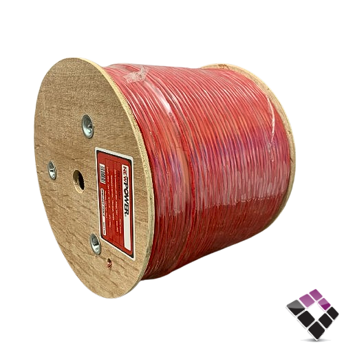 سلك مفرد مقاوم للحريق SHIELDED CABLE نحاس مع حماية المنيوم NEW POWER صيني مقاس 1.5ملم 16AWG طول 305 متر