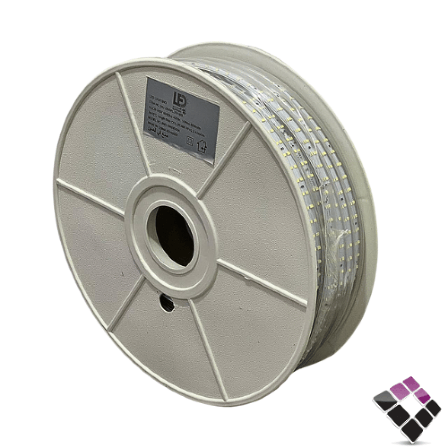 لي زينة LED همر HUMMER خطين 180 لمبة بالمتر لون 4000K كريمي 10W بالمتر رقم HU-2835PLUS/3/180L
