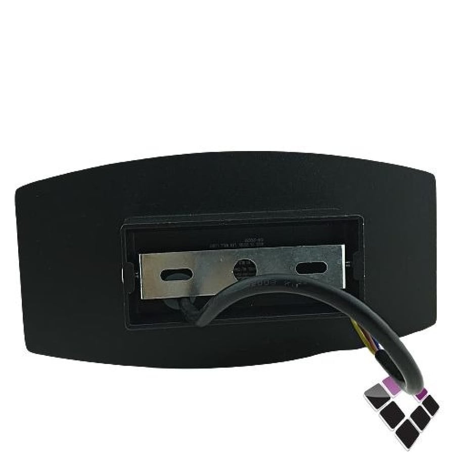 كشاف LED سور خارجي اصول التميز صيني موديل بيضاوي جرم المنيوم لون أسود إضاءة أصفر رقم BLB-9W