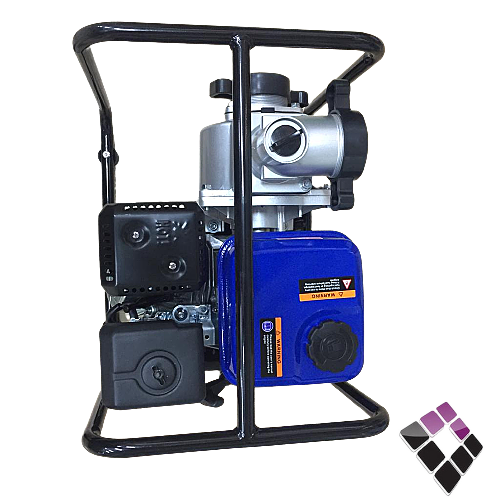 Water pump 3 inch, excellent quality, HYUNDAI, size 6.5 horsepower, gasoline engine, maximum height 26 meters, discharge 1000 liters per minute, HWPP003