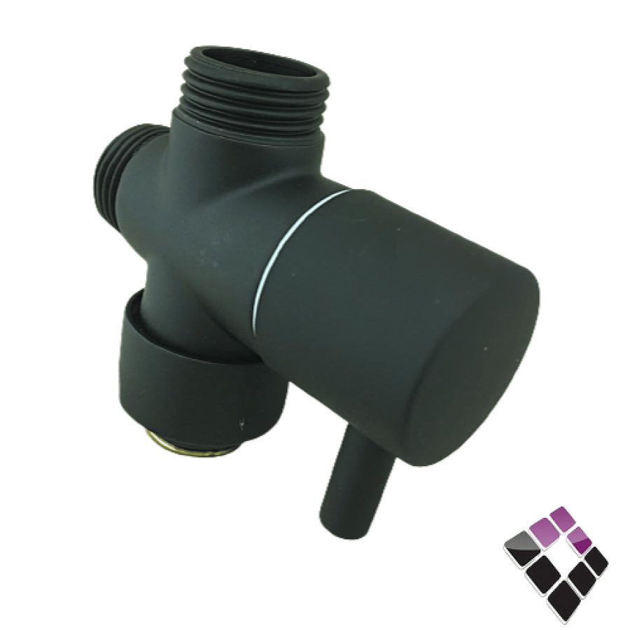 Orisa Chinese black color shower rod set section 70038