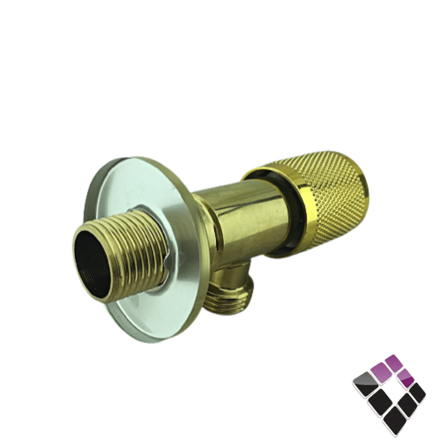 محبس زاوية نحاس مطلي لون ذهبي مسكة دائري محبب Faucet صيني طويل رقم 3002-G...رقم الصنف (3222258)