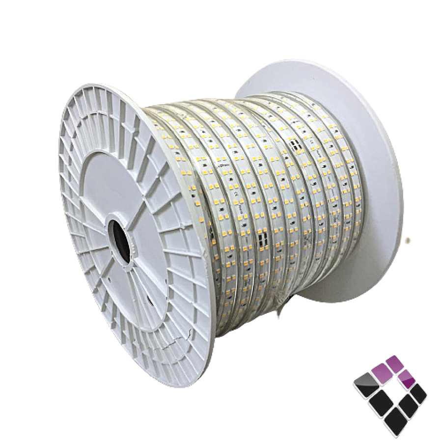 لي زينة LED اضاءة أصفر خطين 180 لمبة بالمتر 12W بالمتر 12ملم مبطن NEW POWER صيني رقم 2835..