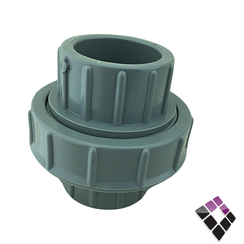 Pull and connect gray plastic, pressure 80, hot, CPVC, Chanel, 1.1/4"