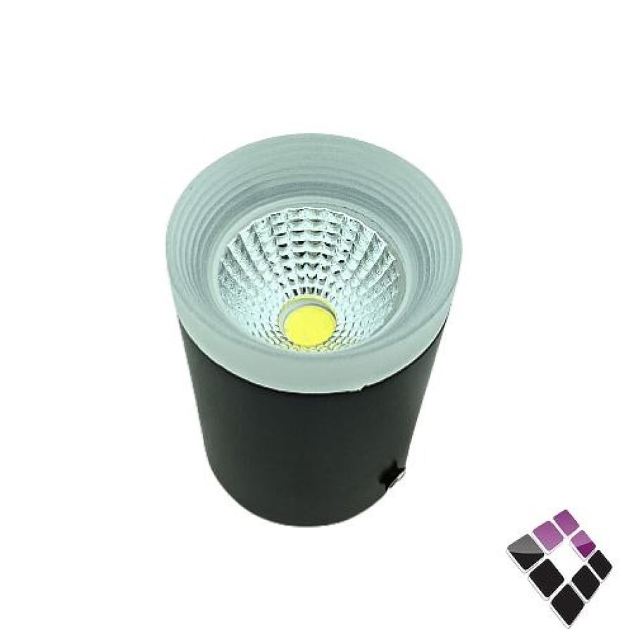 كشاف سلندر لطش LED خارجي MY LIGHT جرم حديد أسود  1.5" إضاءة بيضاء 1205/5W