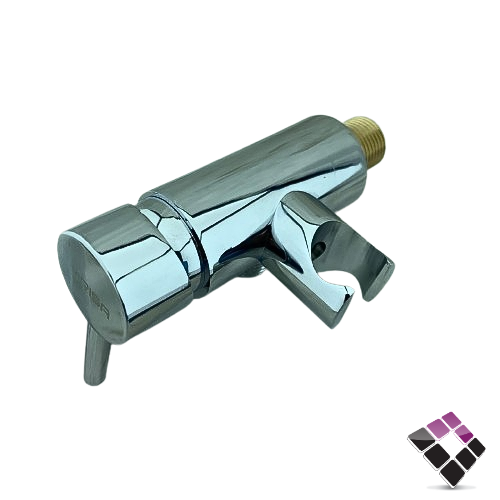 محبس مع قاعدة حامل شطاف نحاس مطلي لون كروم ORISA صيني 1/2" رقم 70087