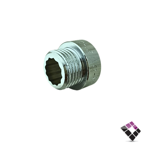 جلبة ذكر نحاس مطلي كروم ثقيل جنرال GENERAL Fittings ايطالي مقاس 1/2"×10 ملم