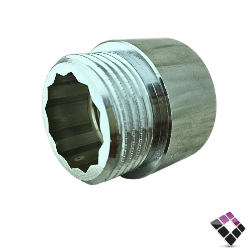 جلبة ذكر نحاس مطلي كروم ثقيل جنرال GENERAL Fittings ايطالي مقاس 1"×20 ملم