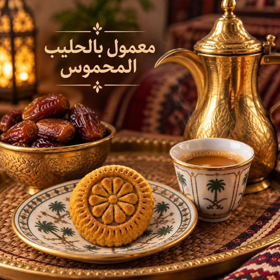 معمول بالحليب المحموس