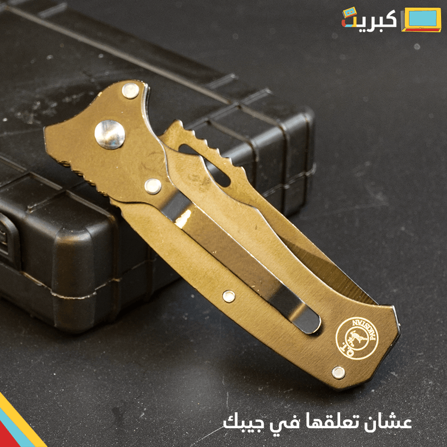Military brochure open with button | Sharp