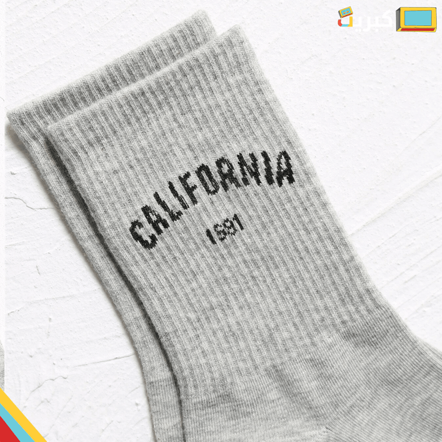 جوارب كاليفورنيا 1991 رمادي - CALIFORNIA 1991